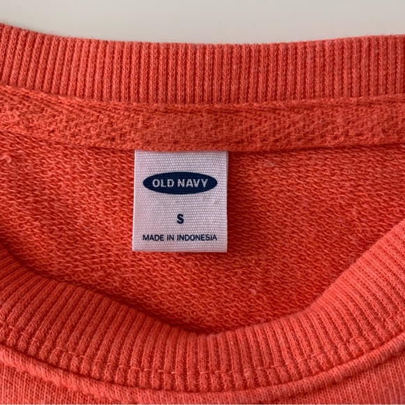 Old Navy coral hello good times crewneck sweatshirt size small - Picture 4 of 7